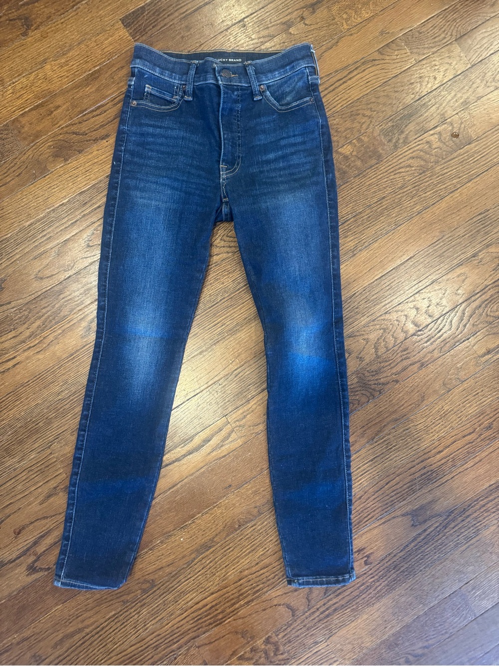 Women’s Lucky Brand Uni Fit High-Rise Dark Blue Women’s Jeans - size 25/26 ankle